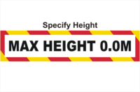Maximum Height sign