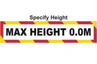 Maximum Height sign