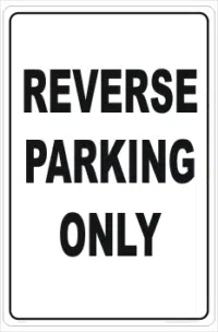 Reverse Parking Sign