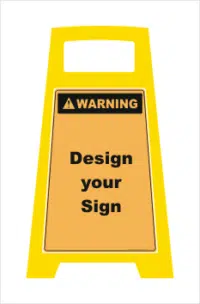 Porta Board Floor Stand Warning Sign
