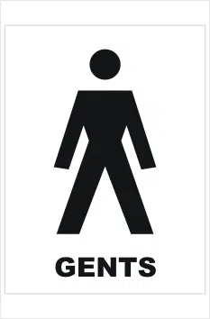 Gents Toilet sign
