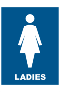 Ladies Toilet sign