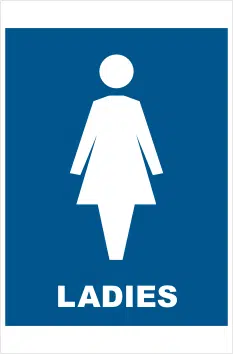 Ladies Toilet sign