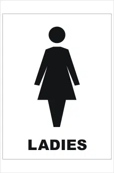 Ladies Toilet sign