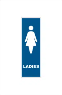 Ladies Toilet Door Sign