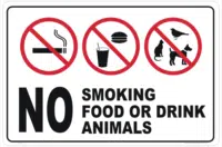 No Smoking sign