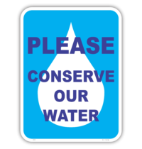 Conserve Water sign EN7037