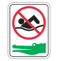 Crocodile sign EN7038