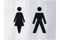 Unisex Toilets sign
