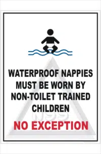 Swim Diaper Sign