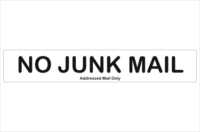 Junk Mail sign