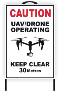 Drone A-Frame sign