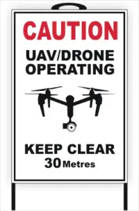 Drone A-Frame sign