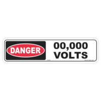 Danger high voltage custom safety sign - AS1319 compliant, National Safety Signs Australia