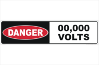 Danger High Voltage custom Sign