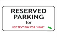 Design a Reserved Parking Sign