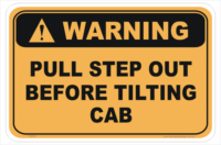 Tilt Cab sign