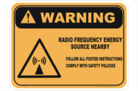 RF Energy Source sign