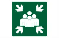 Evacuation Assembly Point sign