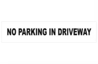 No Parking Driveway Sign