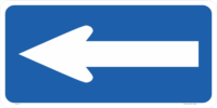 Electric Vehicle Directional Arrow sign  RD457