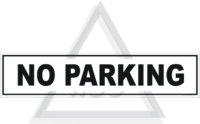 No Parking here Sign