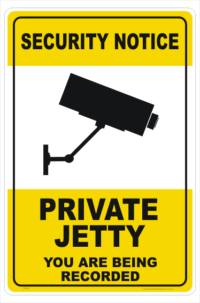 Private Jetty Sign