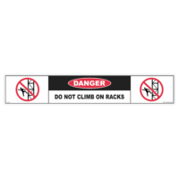 Danger climb racks safety sign - AS1319 compliant, National Safety Signs Australia