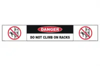 Do Not Climb Racks sticker