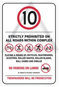 Unit Complex Entrance Sign