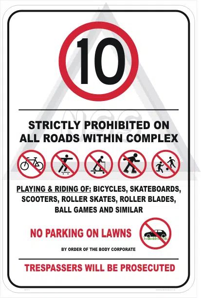 Unit Complex Entrance Sign
