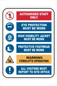 Industrial Manufacturing Premises sign