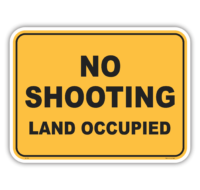 No Shooting sign EN7036