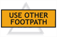 Use Other Footpath sign 600x200