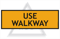 Use Walkway sign 600x200