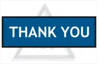 Thank You sign 600x200mm