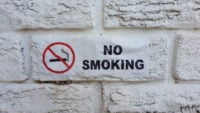 No Smoking super stick decal