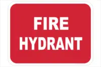 Fire Hydrant sign