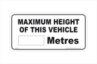 Vehicle Height sticker