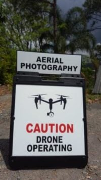 Drone Warning sign