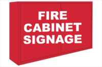 Fire Cabinet signs
