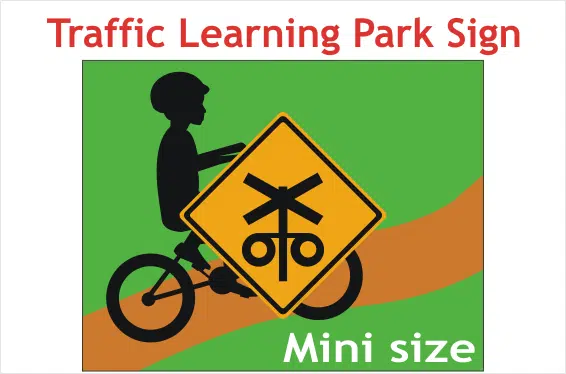 Mini Railway Crossing sign