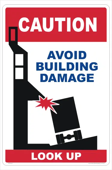 Truck Overhead Hazard sign
