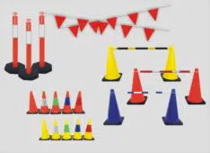 Barriers, Cones and Barricade Tape