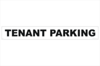 Tenant Parking sign