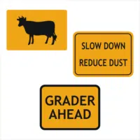 Road & Traffic Rural Signs Cattle and Stock Crossing Signs