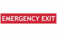 Emergency Exit sign