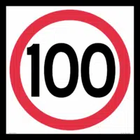 Multi Message 100 kph Sign MM918