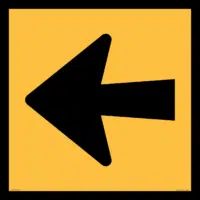 Multi Message Detour Marker Arrow Sign MM950