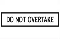 Multi Message Do Not Overtake sign